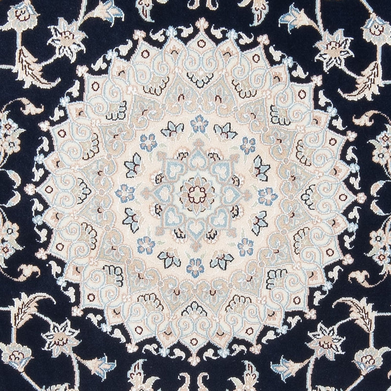 Nain - 6La teppe 150x150cm - Persisk teppe - mørkeblå