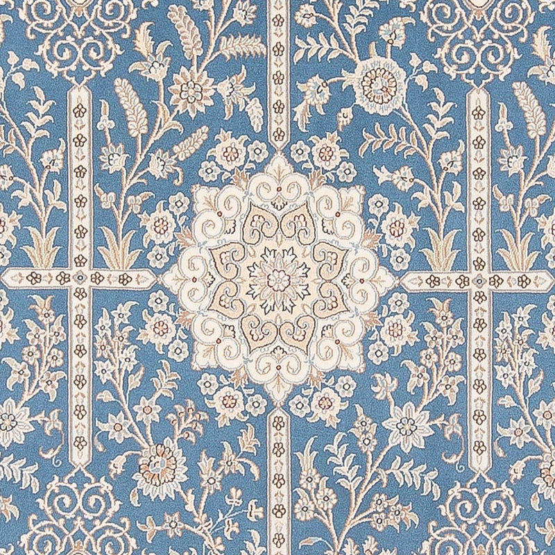 Persisk teppe - Nain - Premium - 298 x 200 cm - lyseblå