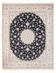 Persisk teppe - Nain - Premium - 275 x 228 cm - mørkeblå