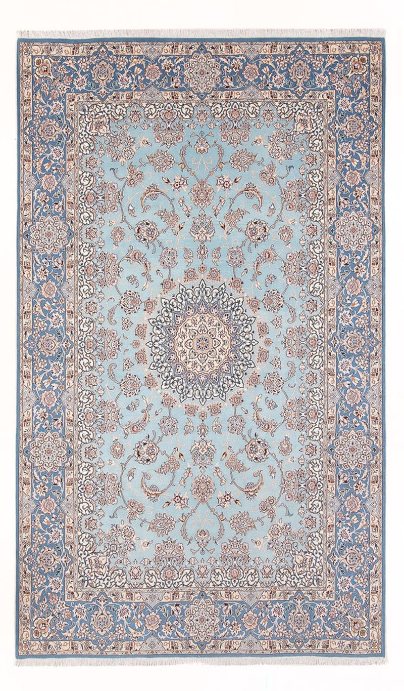 Persisk teppe - Nain - Premium - 308 x 200 cm - lyseblå