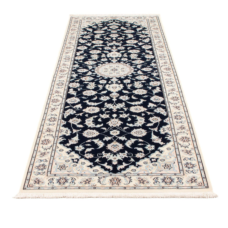 Nain - 6La teppe 81x253cm - Persisk teppe - mørkeblå