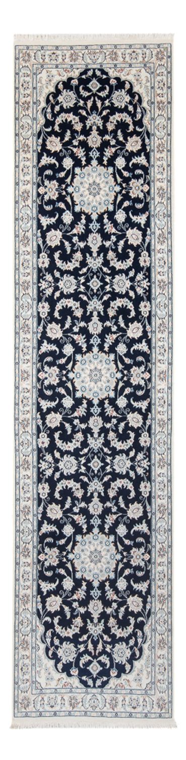 Nain - 6La teppe 81x306cm - Persisk teppe - mørkeblå
