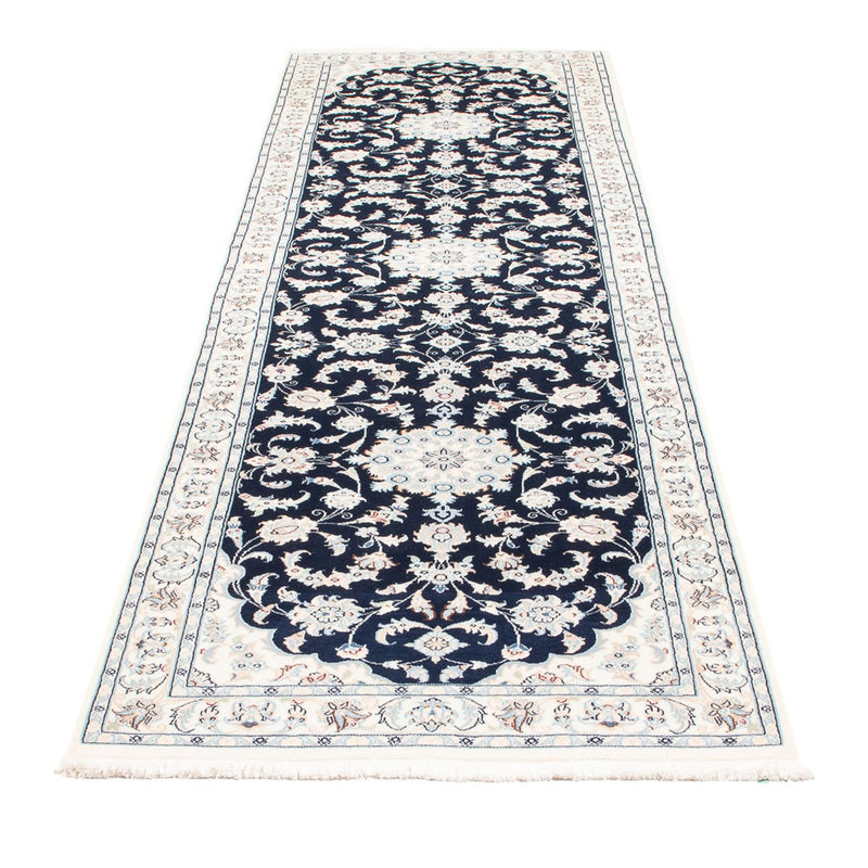 Nain - 6La teppe 81x306cm - Persisk teppe - mørkeblå