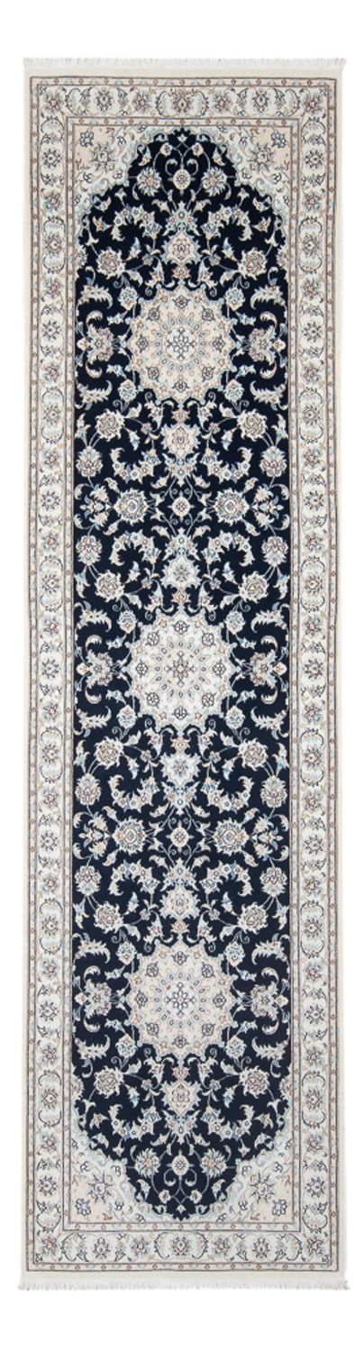 Nain - 6La teppe 88x300cm - Persisk teppe - mørkeblå