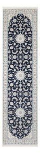 Nain - 6La teppe 81x297cm - Persisk teppe - mørkeblå