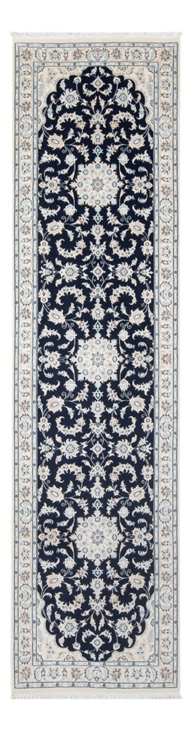 Nain - 6La teppe 81x297cm - Persisk teppe - mørkeblå