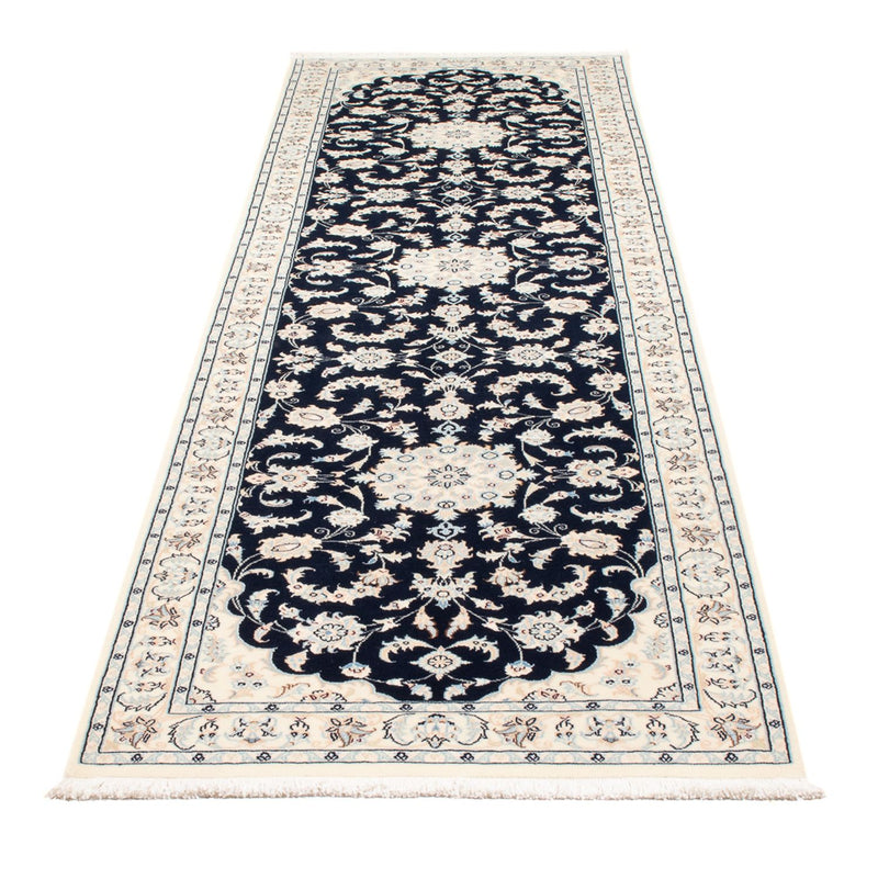 Nain - 6La teppe 81x297cm - Persisk teppe - mørkeblå