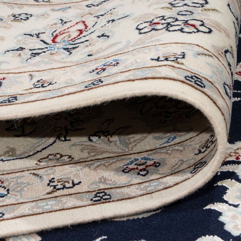 Persisk teppe - Nain - Premium - 294 x 197 cm - mørkeblå