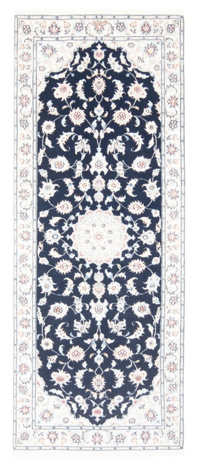 Nain - 9La teppe 81x204cm - Persisk teppe - mørkeblå