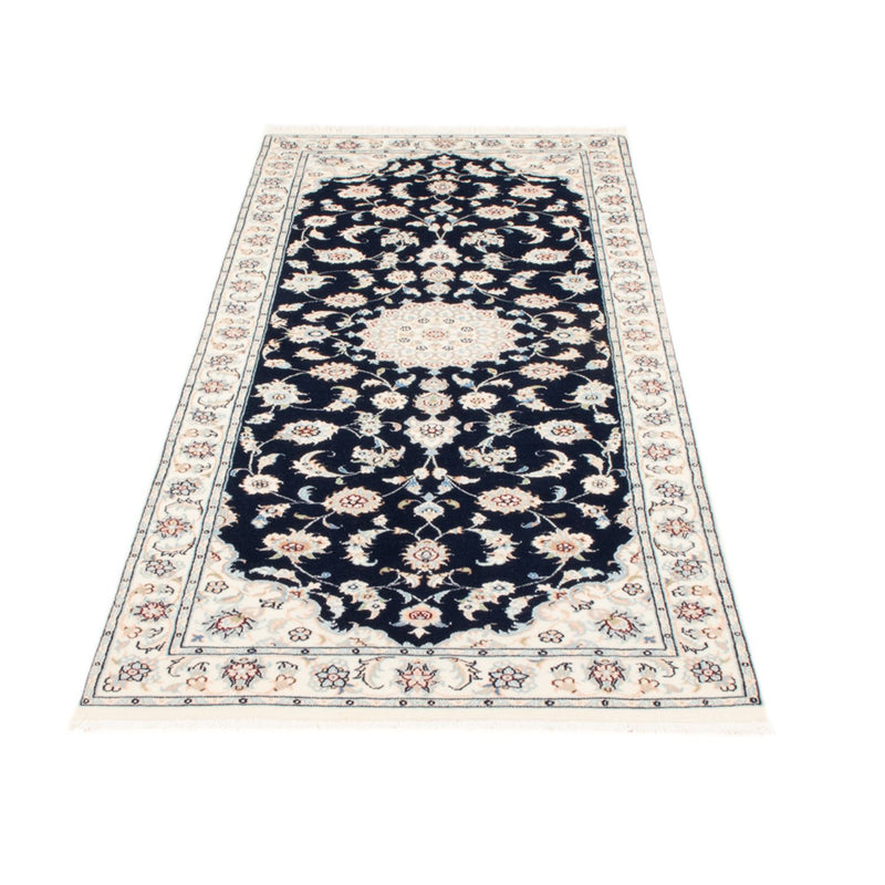 Nain - 9La teppe 81x204cm - Persisk teppe - mørkeblå