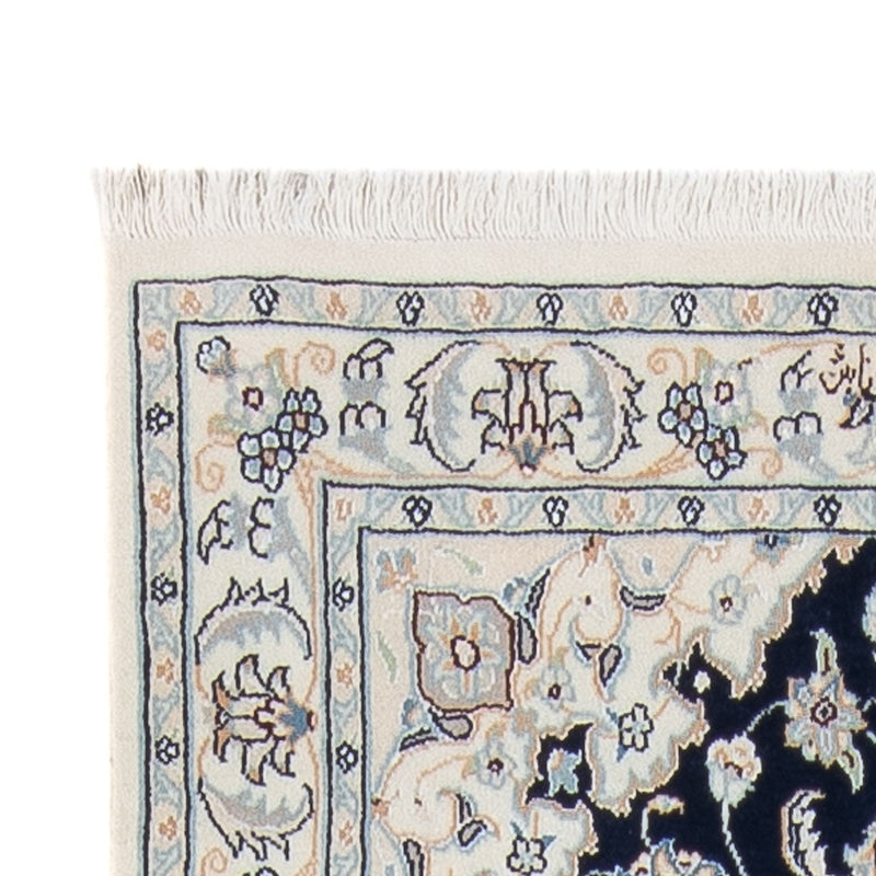 Nain - 6La teppe 81x302cm - Persisk teppe - mørkeblå