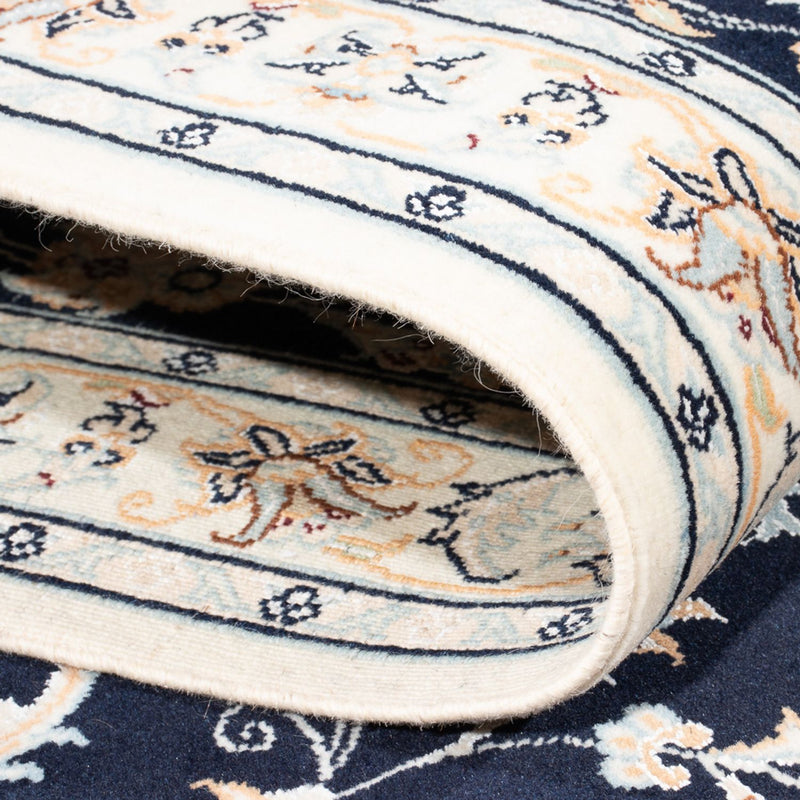 Løper Persisk teppe - Nain - Premium - 302 x 83 cm - mørkeblå