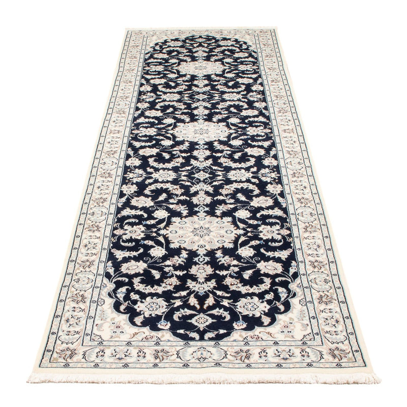 Nain - 6La teppe 80x294cm - Persisk teppe - mørkeblå