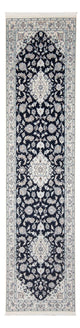 Nain - 6La teppe 84x299cm - Persisk teppe - mørkeblå