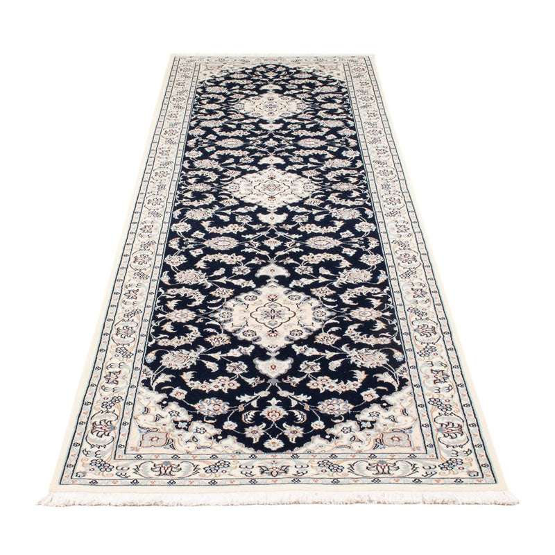 Nain - 6La teppe 80x300cm - Persisk teppe - mørkeblå