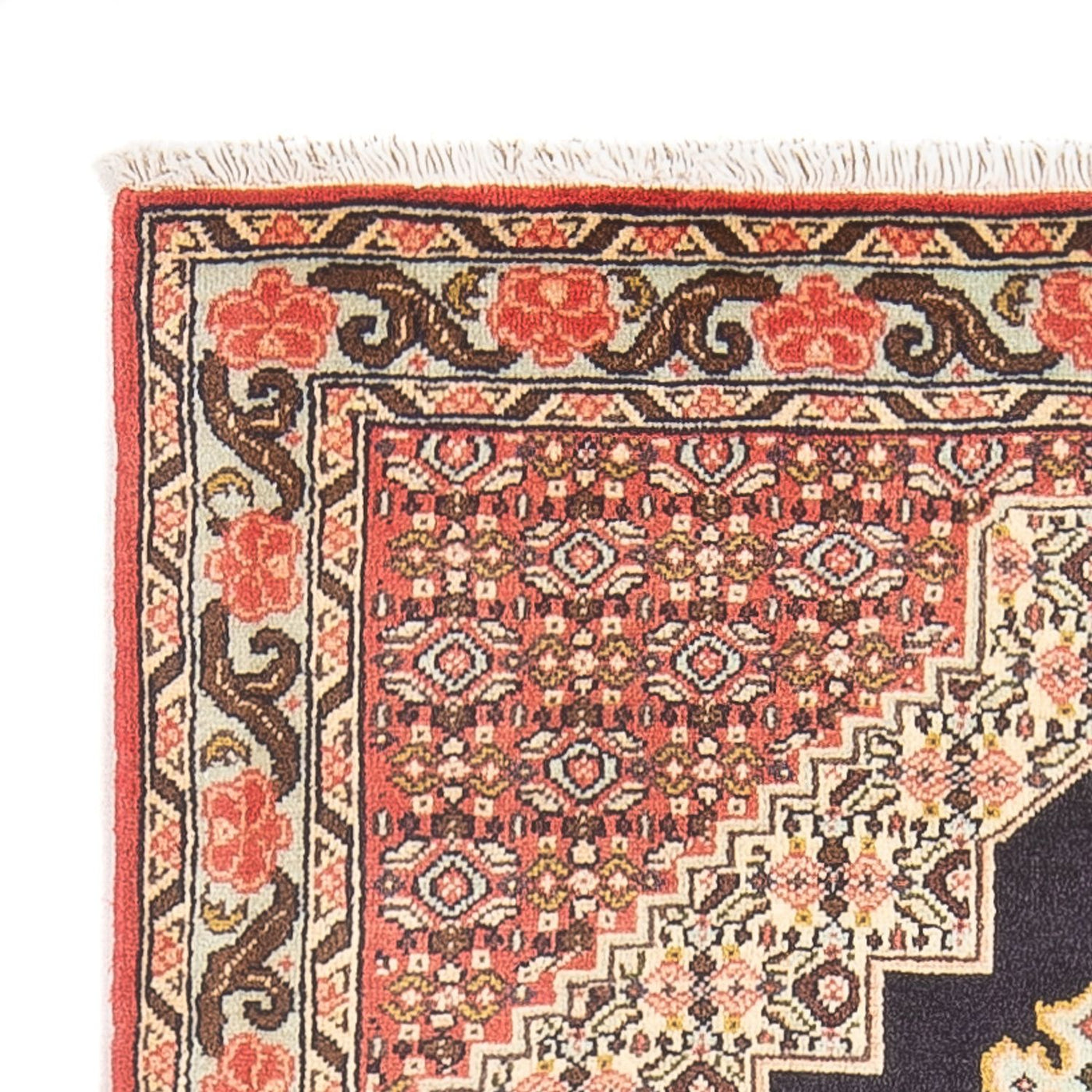 Persisk teppe - klassisk - 105 x 78 cm - mørkeblå