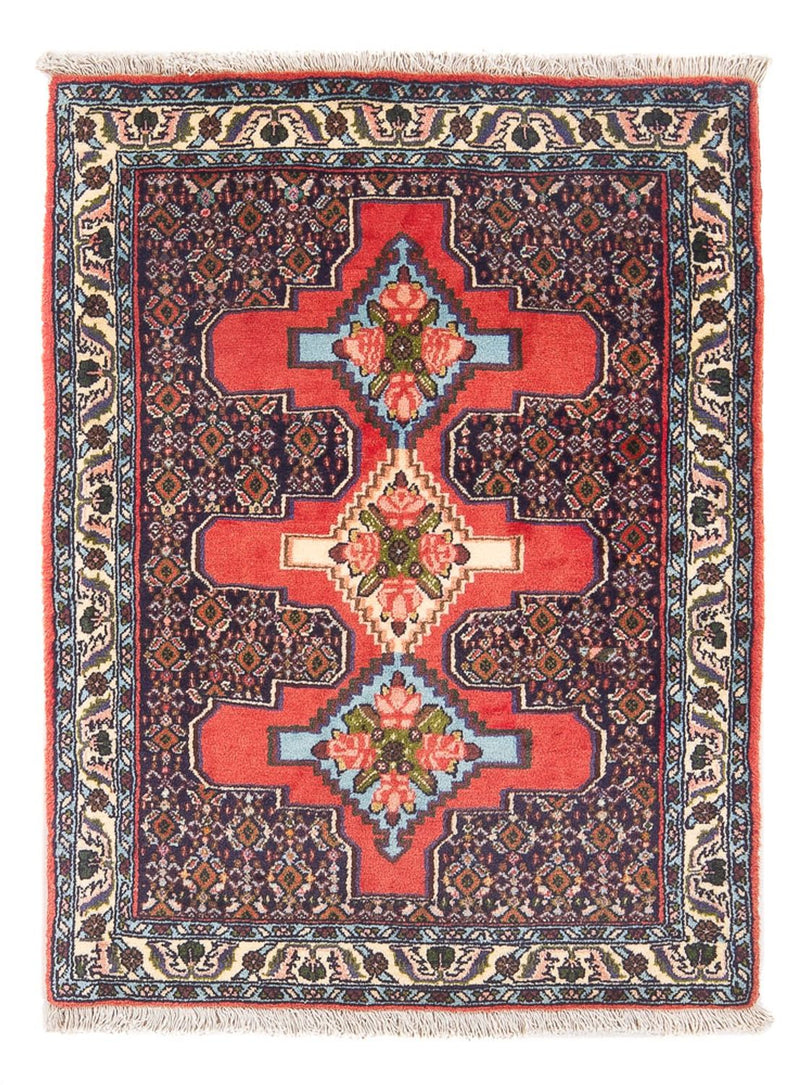 Persisk teppe - klassisk - 105 x 75 cm - mørkeblå