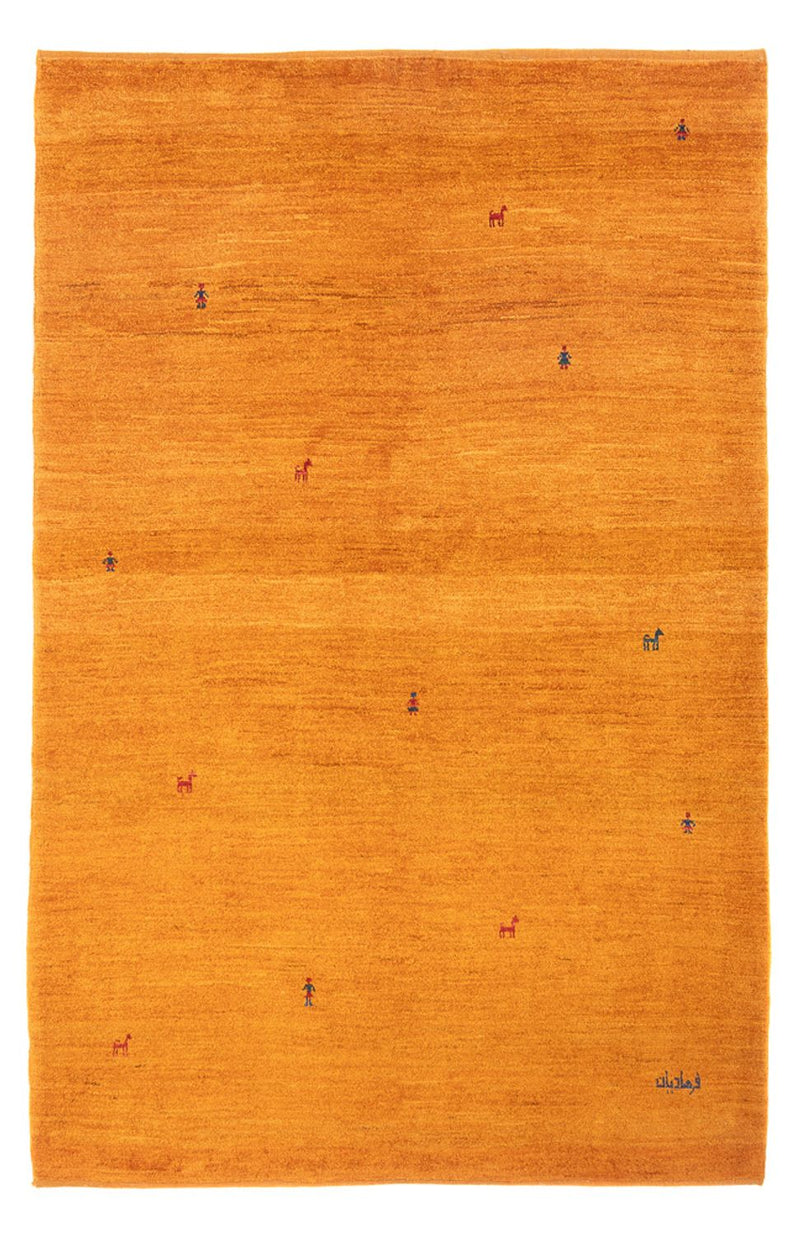 Persisk Gabbeh Teppe 202x140cm - Perserteppich Wollteppich