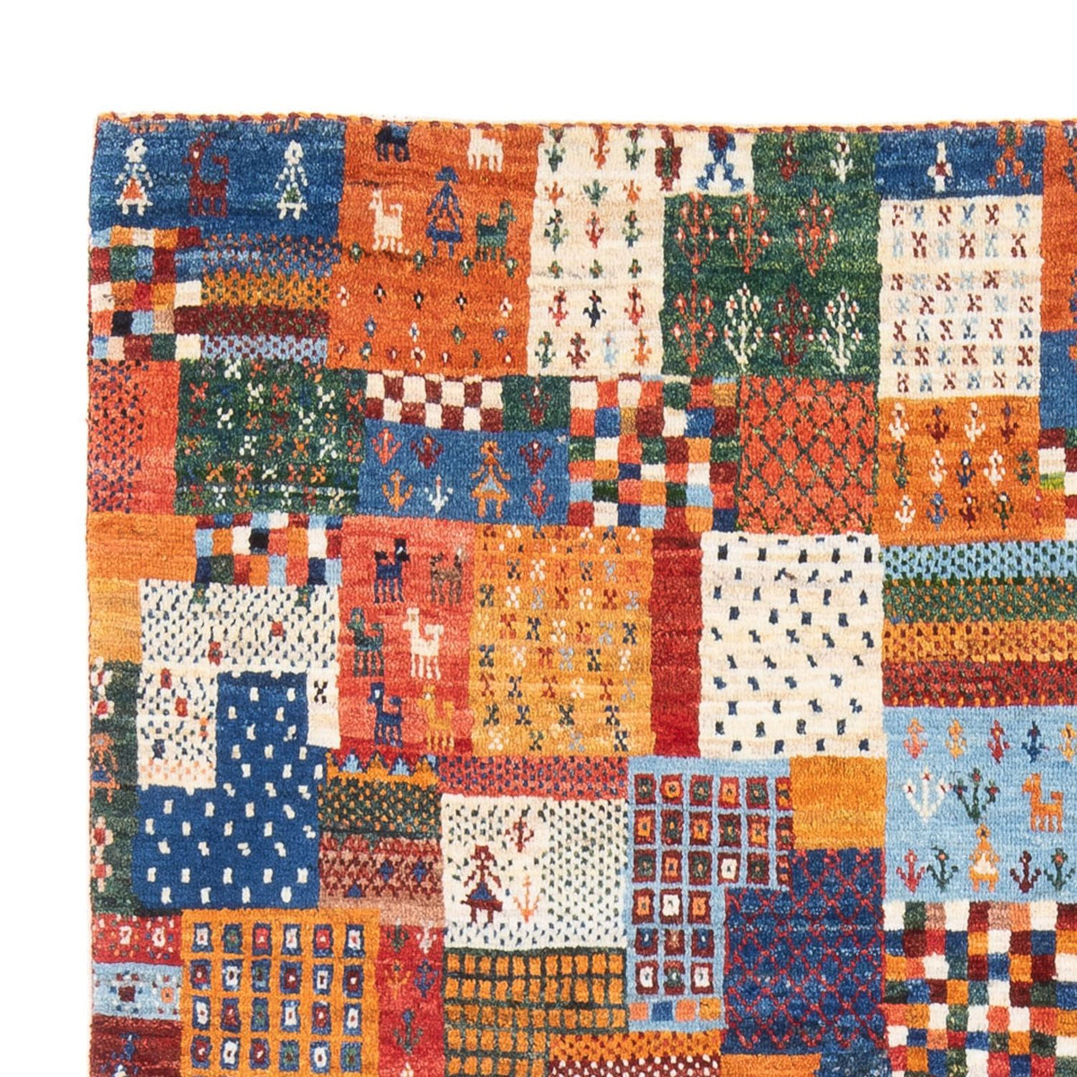 Persisk Gabbeh Teppe 148x198cm - Perserteppich Wollteppich