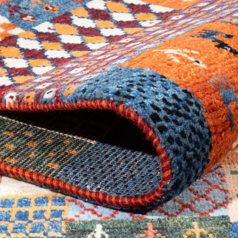 Persisk Gabbeh Teppe 148x198cm - Perserteppich Wollteppich