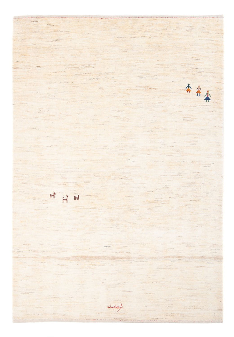 Persisk Gabbeh Teppe 140x188cm - Perserteppich Wollteppich
