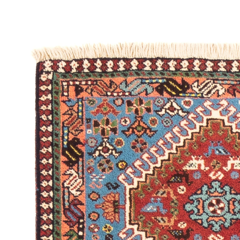 Løper Persisk teppe - Nomadisk - 200 x 60 cm - lyseblå