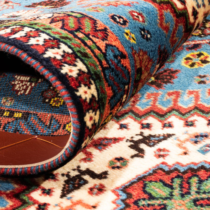 Løper Persisk teppe - Nomadisk - 200 x 60 cm - lyseblå