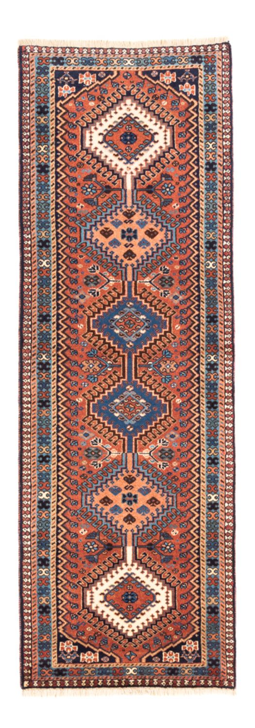 Løper Persisk teppe - Nomadisk - 195 x 60 cm - rød