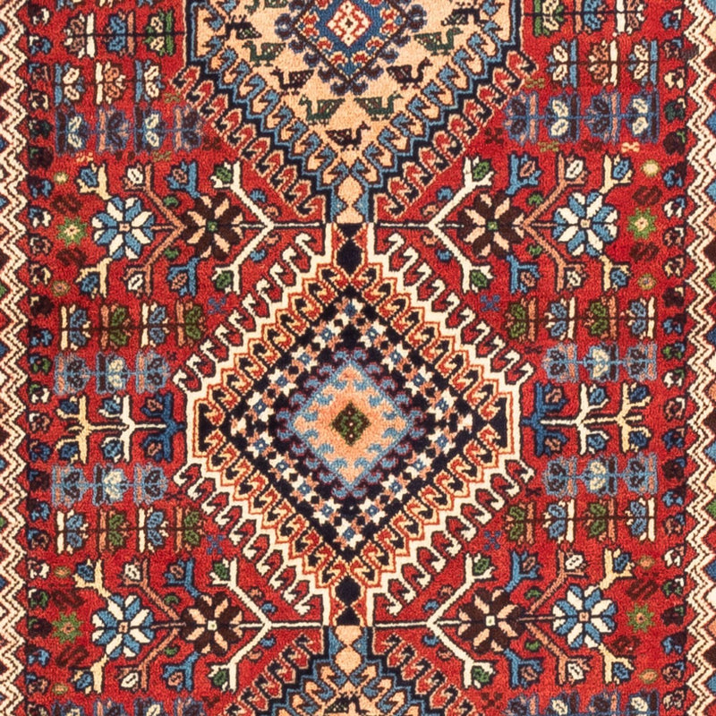 Løper Persisk teppe - Nomadisk - 196 x 80 cm - rød