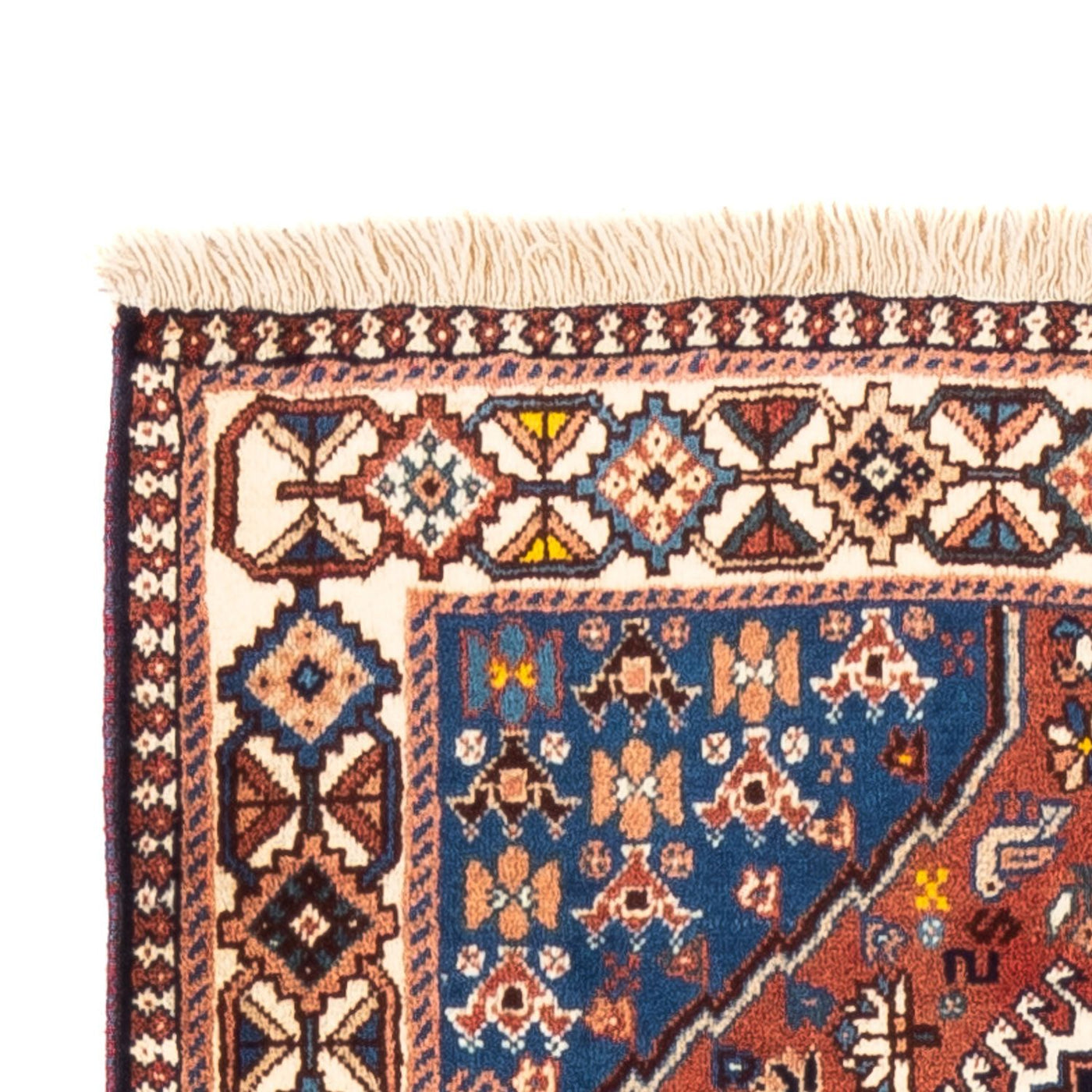 Løper Persisk teppe - Nomadisk - 195 x 80 cm - rød