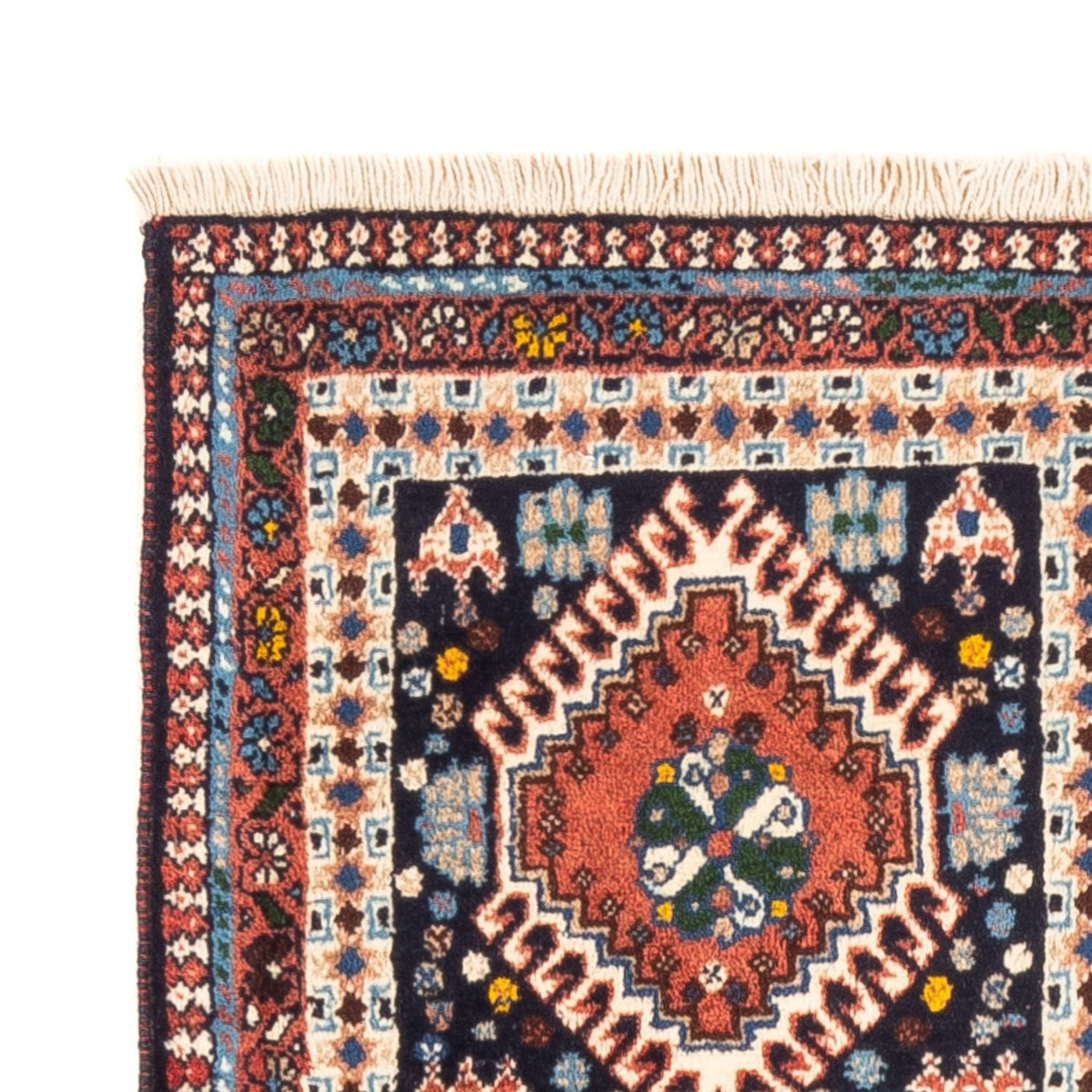 Persisk teppe - Nomadisk - 116 x 82 cm - flerfarget