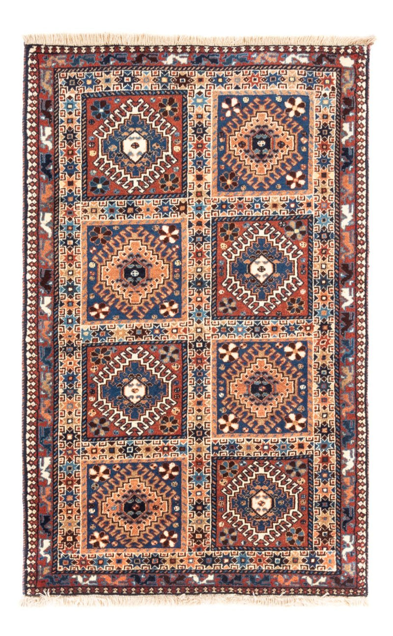 Persisk teppe - Nomadisk - 132 x 82 cm - flerfarget