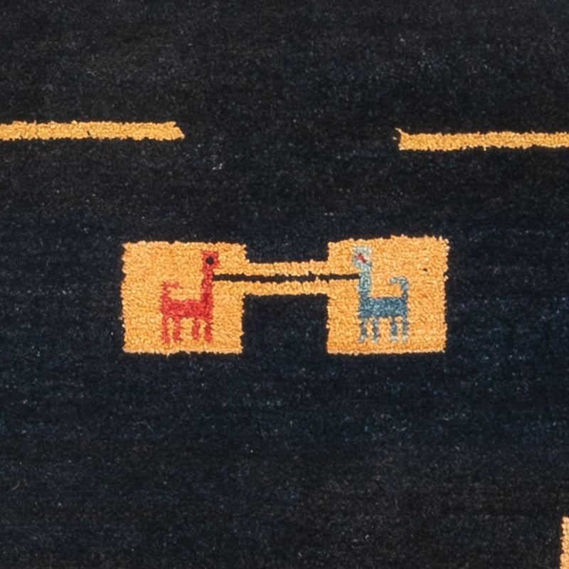 Persisk Gabbeh Teppe 113x85cm - Perserteppich Wollteppich