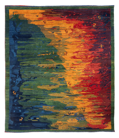 Persisk Gabbeh Teppe 200x228cm - Perserteppich Wollteppich
