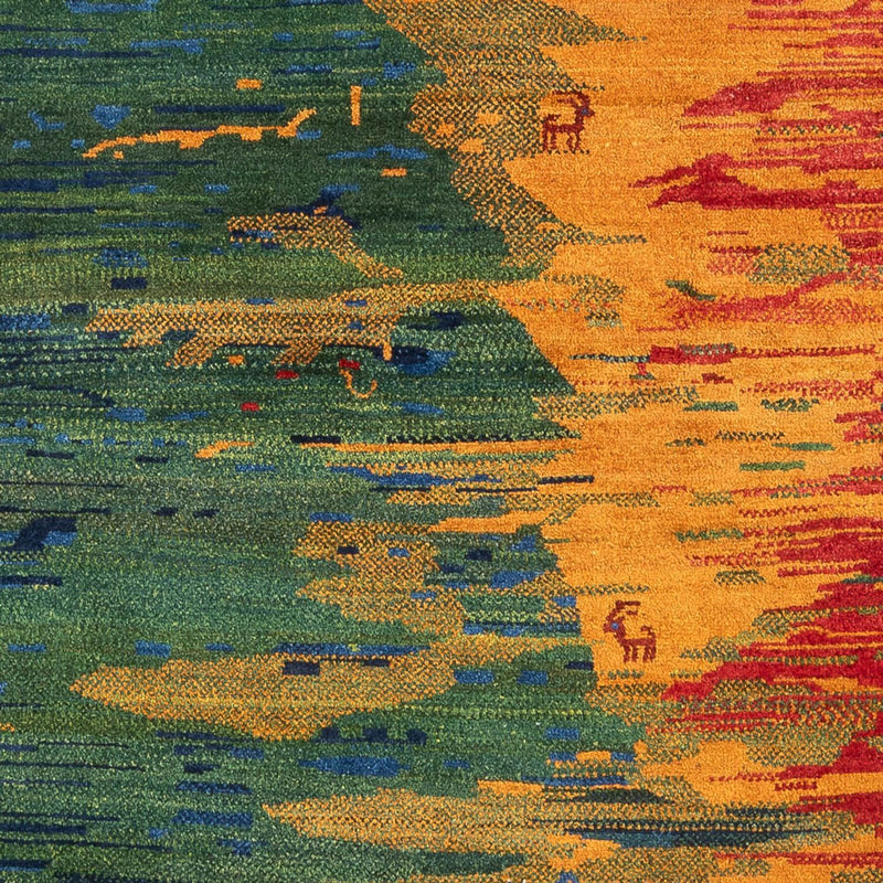Persisk Gabbeh Teppe 228x200cm - Perserteppich Wollteppich