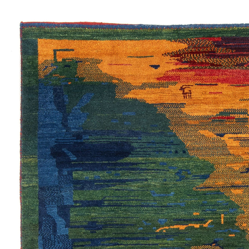 Persisk Gabbeh Teppe 228x200cm - Perserteppich Wollteppich