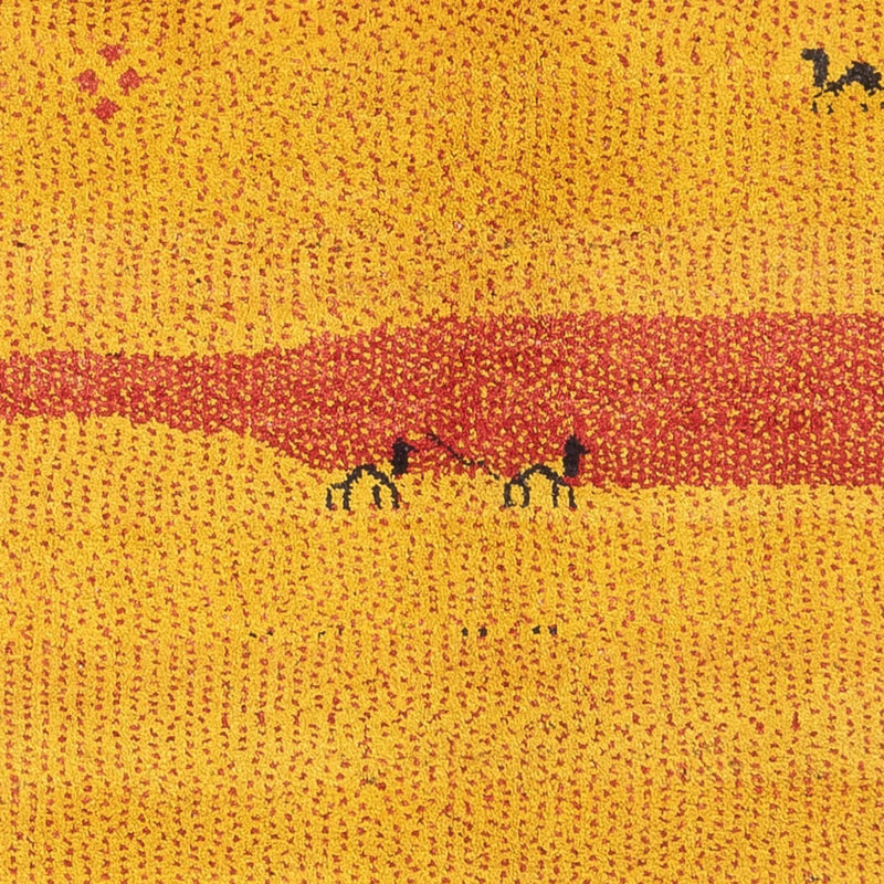 Persisk Gabbeh Teppe 124x170cm - Perserteppich Wollteppich