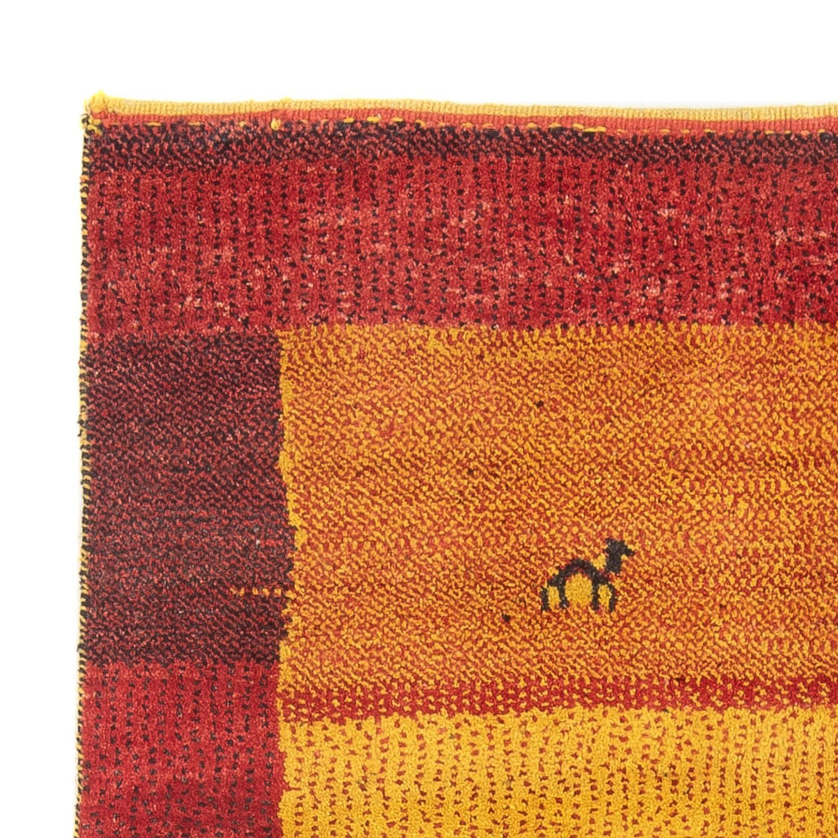 Persisk Gabbeh Teppe 124x170cm - Perserteppich Wollteppich