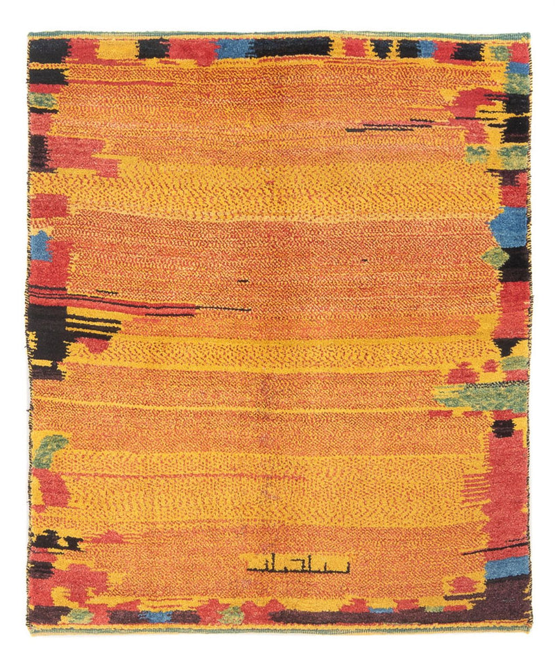 Persisk Gabbeh Teppe 120x152cm - Perserteppich Wollteppich