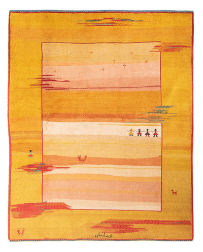 Persisk Gabbeh Teppe 195x238cm - Perserteppich Wollteppich