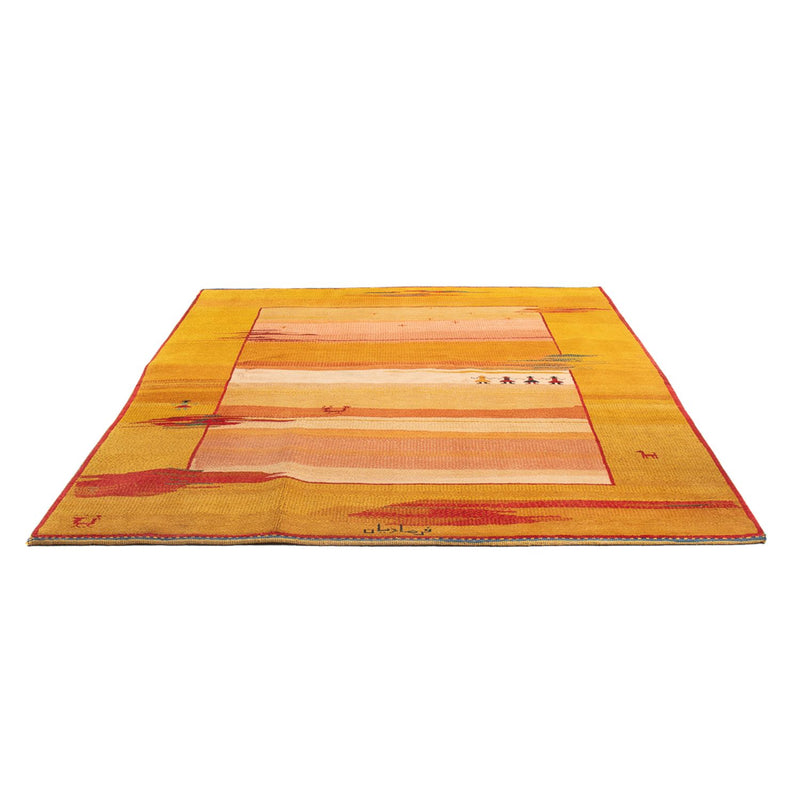 Persisk Gabbeh Teppe 195x238cm - Perserteppich Wollteppich