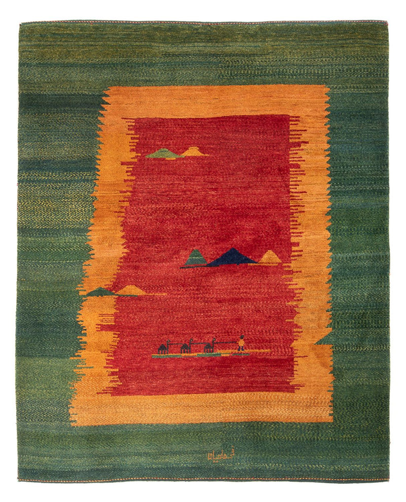 Persisk Gabbeh Teppe 200x234cm - Perserteppich Wollteppich