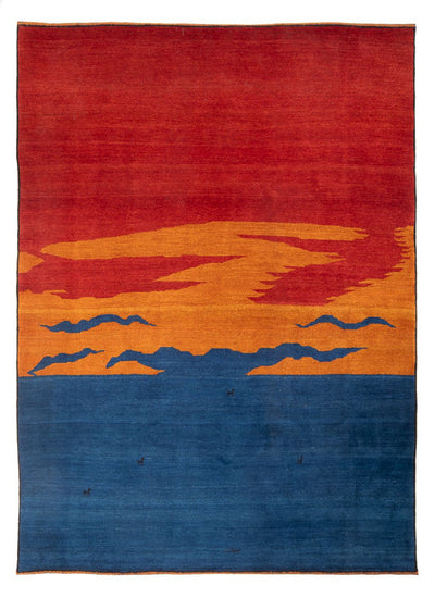 Persisk Gabbeh Teppe 230x302cm - Perserteppich Wollteppich