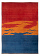 Persisk Gabbeh Teppe 230x302cm - Perserteppich Wollteppich