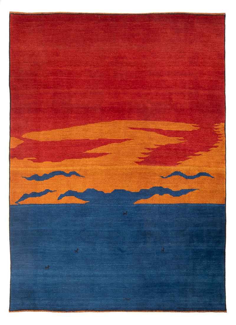Persisk Gabbeh Teppe 230x302cm - Perserteppich Wollteppich