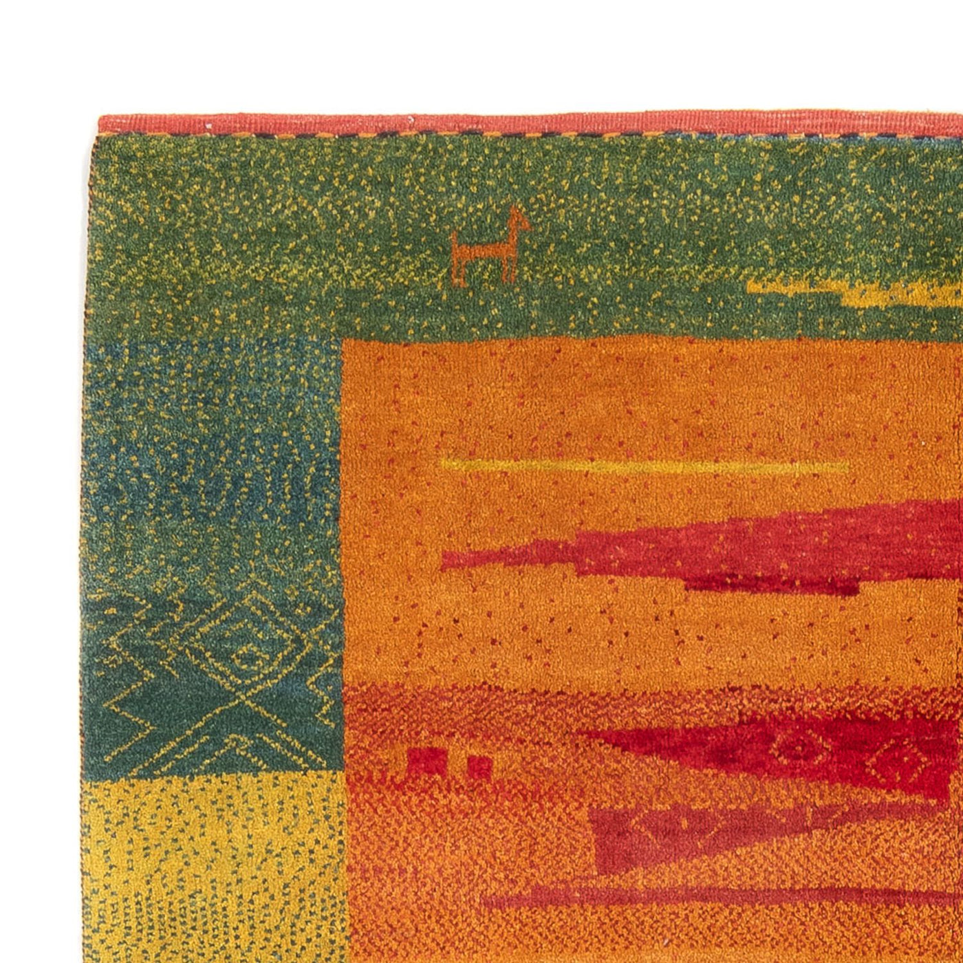 Persisk Gabbeh Teppe 218x173cm - Perserteppich Wollteppich