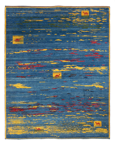 Persisk Gabbeh Teppe 214x255cm - Perserteppich Wollteppich