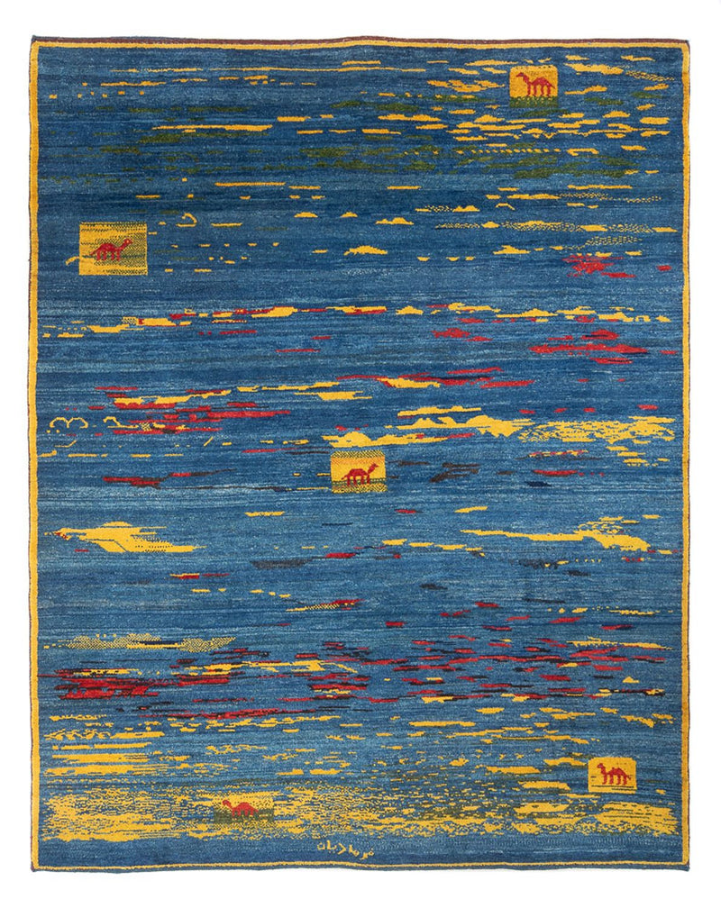 Persisk Gabbeh Teppe 214x255cm - Perserteppich Wollteppich