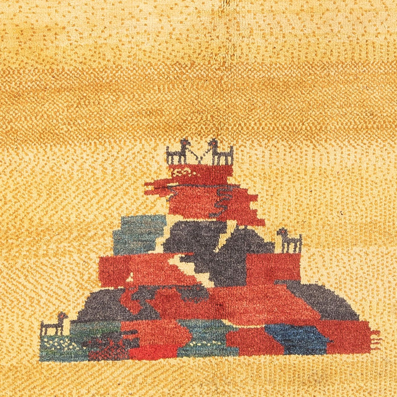 Persisk Gabbeh Teppe 153x187cm - Perserteppich Wollteppich