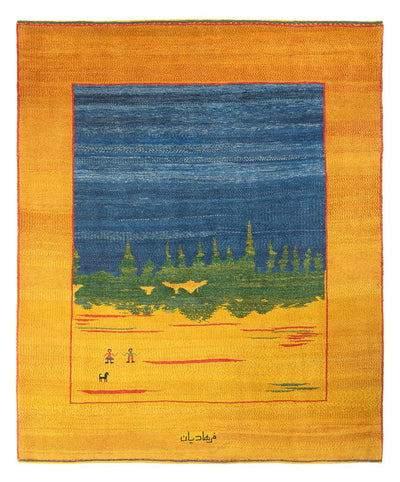 Persisk Gabbeh Teppe 205x240cm - Perserteppich Wollteppich